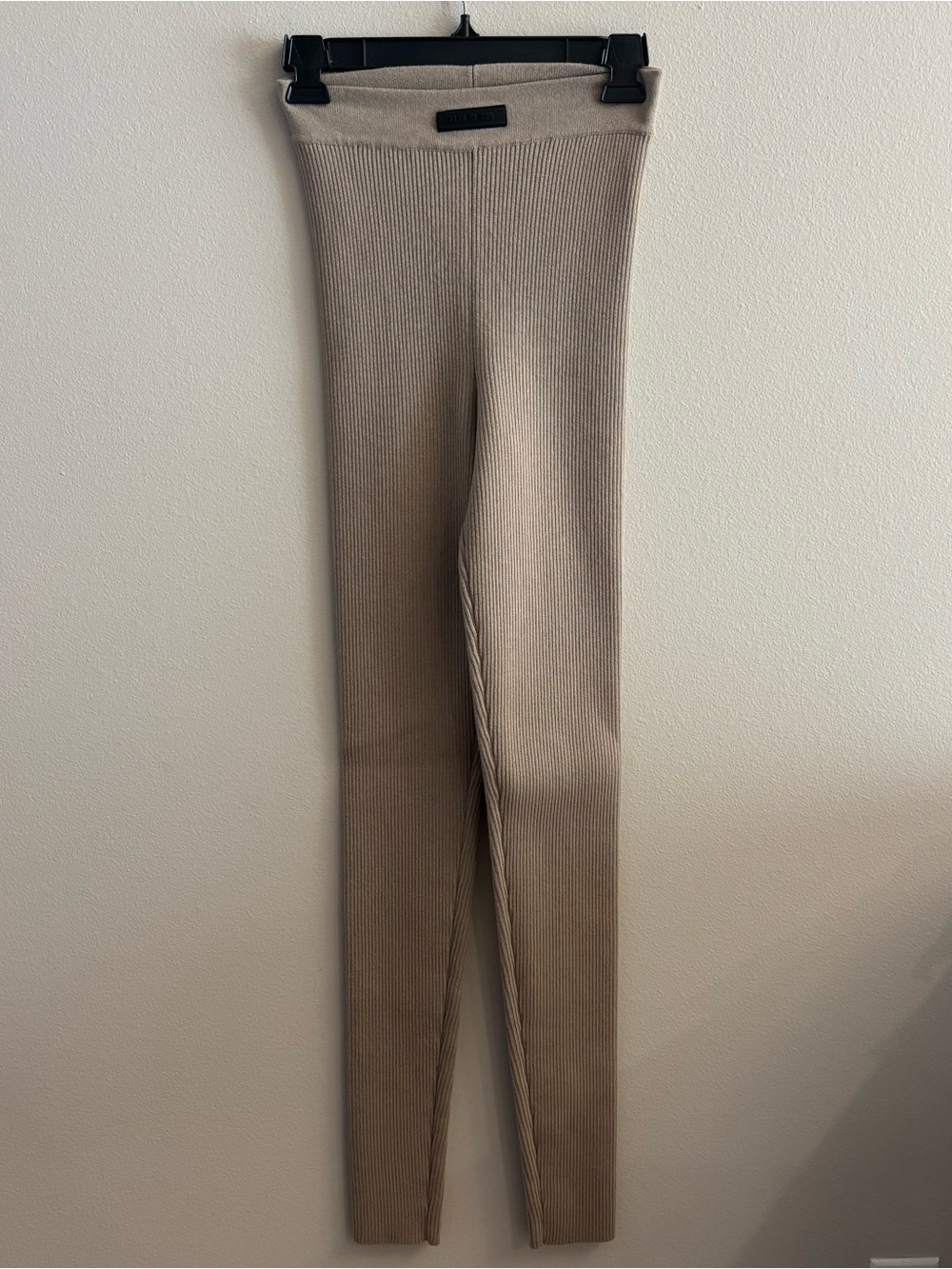 Essentials Fear of God Ribbed Legging Beige Size Medium